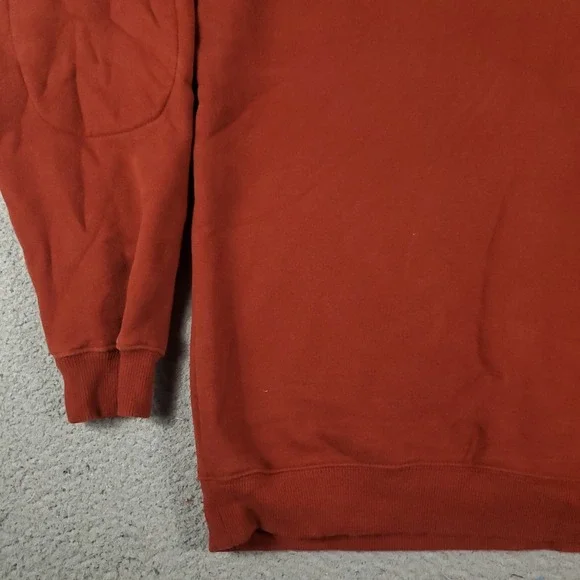 Columbia Sweater Mens Size Medium Red/Orange 1/4 Zip Up Pullover Sweatshirt - Picture 3 of 9